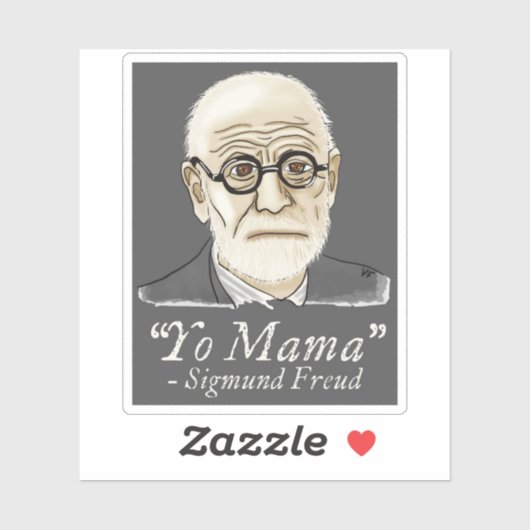 Sticker Funny Freud Psychologie (Feuille)