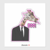 Sticker Funny Giraffe (Feuille)