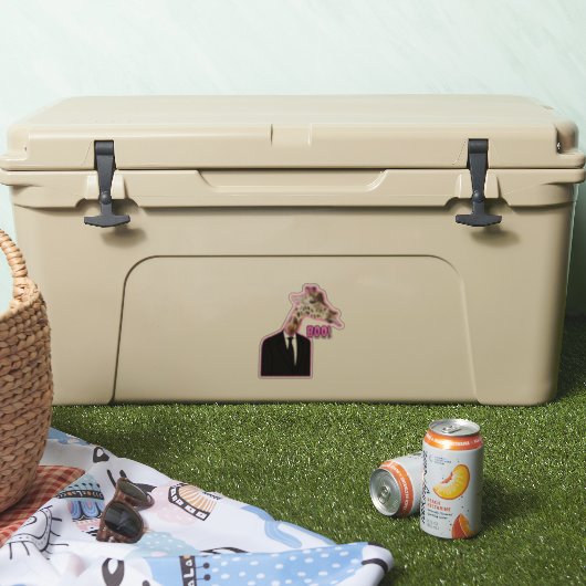 Sticker Funny Giraffe (Glacière)