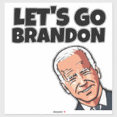 STICKER FUNNY JOE BIDEN BRANDON DIE-CUT STYLE DECALS (Feuille)