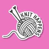 Sticker Funny Knit Happen imperméable