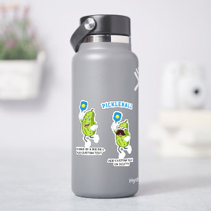 Sticker Funny Pickle Lecture Pickleball Nom du texte perso