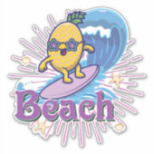 Sticker funny pineapp (Devant)