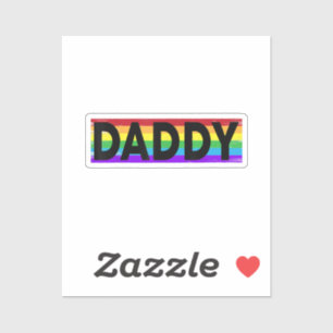 Sticker Funny Pride papa - Fier gay lesbienne Fa Cadeau