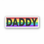 Sticker Funny Pride papa - Fier gay lesbienne Fa Cadeau (Recto)