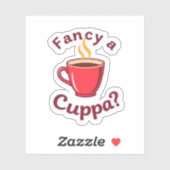 Sticker Funny Proper Chuffed British Slang Quote (Feuille)