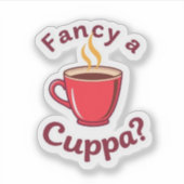 Sticker Funny Proper Chuffed British Slang Quote (Devant)