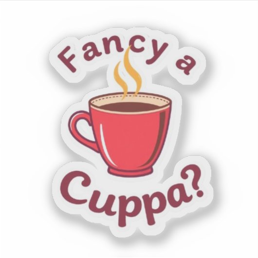 Sticker Funny Proper Chuffed British Slang Quote (Devant)