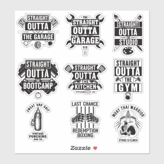 Sticker funny quote sports Printable (Feuille)
