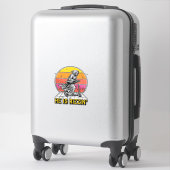 Sticker Funny Reaper Scooter Vintage Sunset Conception de (Sur valise)