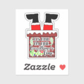 Sticker Funny Santa-I'm Fine. Everything is (Feuille)