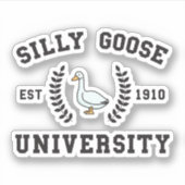 Sticker Funny Silly Goose université (Devant)