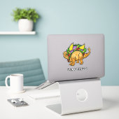Sticker Funny TACOSAURUS texte personnalisé (Ordinateur portable sur le bureau)