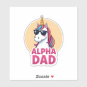 Sticker Funny Unicorn Dad Laufey Men Father's Day Christma (Feuille)