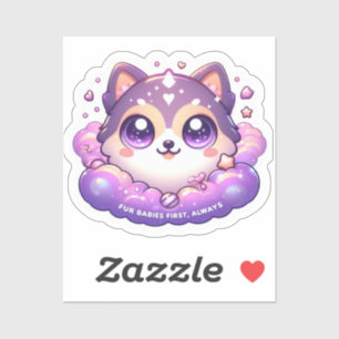 Sticker Fur Baby First mignon Pet Lover Kawaii Vinyl