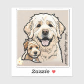 Sticker "Fur Ever Home" (Feuille)