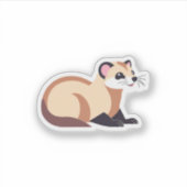 Sticker Furet mignon (Devant)