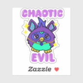 Sticker Furie maléfique chaotique (Feuille)