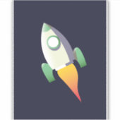 Sticker Fusée spatiale (Devant)