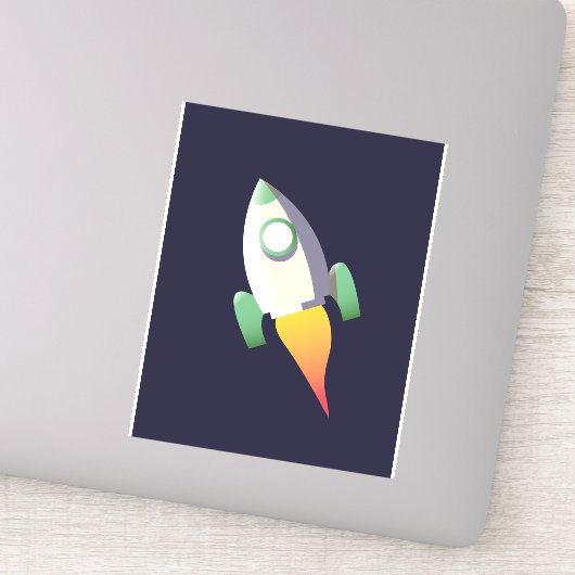 Sticker Fusée spatiale (Détail)