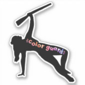 Sticker Fusil de protection couleur - violets (Devant)