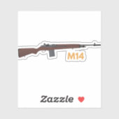 Sticker Fusil M14 (Feuille)