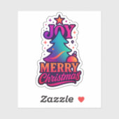 Sticker Fusion rayonnante de Noël (Feuille)