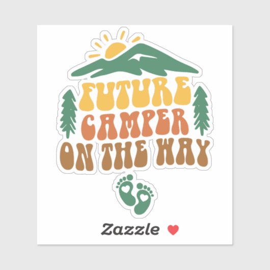 Sticker Futur Campeur En Route (Feuille)