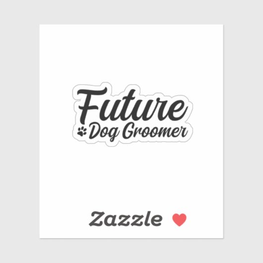 Sticker Futur éleveur de chiens (Feuille)