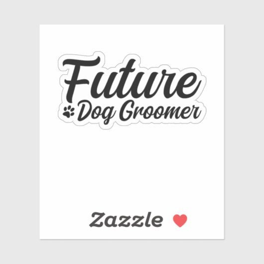 Sticker Futur éleveur de chiens (Feuille)