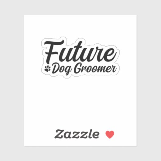 Sticker Futur éleveur de chiens (Feuille)