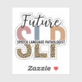 Sticker Futur Empreinte de léopard Pathologiste du discour (Feuille)