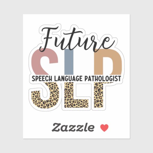 Sticker Futur Empreinte de léopard Pathologiste du discour (Feuille)
