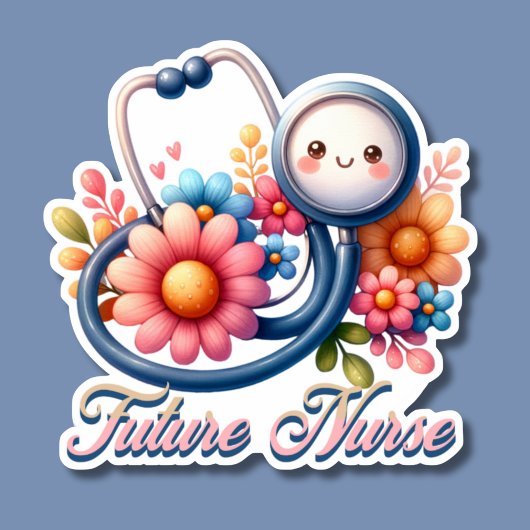 Sticker Futur lunatique Infirmière étanche