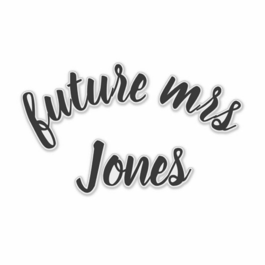 Sticker Futur Mme (Devant)