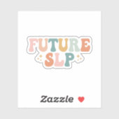 Sticker Futur SLP | SLP à être | Étudiant diplômé SLP (Feuille)