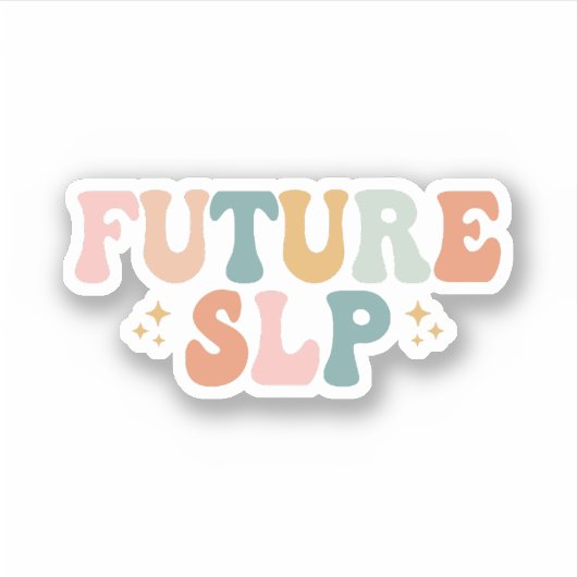 Sticker Futur SLP | SLP à être | Étudiant diplômé SLP (Devant)