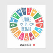 Sticker Future is Bright (Feuille)
