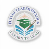 Sticker Future Leader O'Clock – Apprendre à diriger | Moti (Devant)