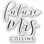 Sticker Future Mme Future Mariée (Devant)