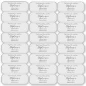 Sticker Future Mr and Mrs Return Address Transparent  (Devant)