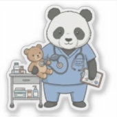 Sticker Future RN Panda: Adorable Medical Student  (Devant)