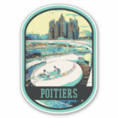 Sticker Futuroscope du parc scientifique Poitiers France (Devant)