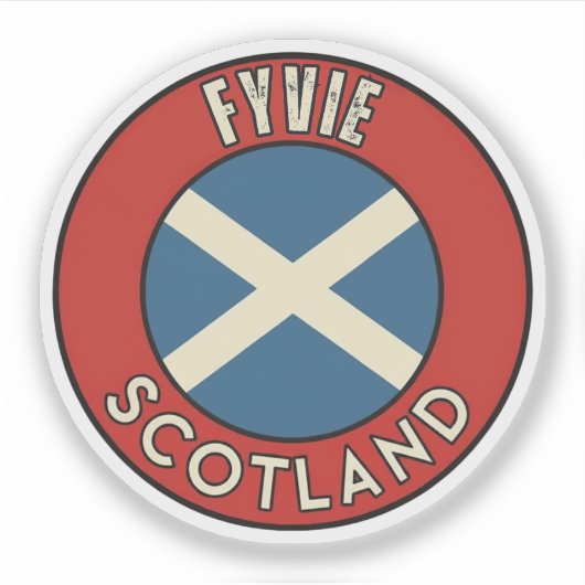 Sticker Fyvie, Écosse (Devant)
