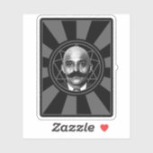 Sticker G.I. Gurdjieff Le Mage - v2 (gris) (Feuille)