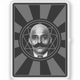 Sticker G.I. Gurdjieff Le Mage - v2 (gris)