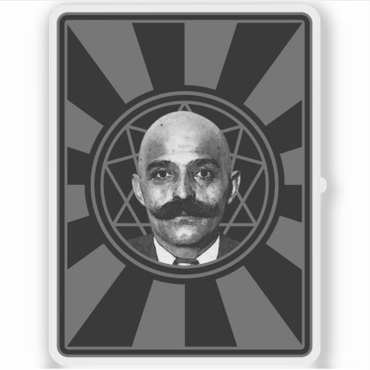 Sticker G.I. Gurdjieff The Magus - v2 (grey) (Devant)