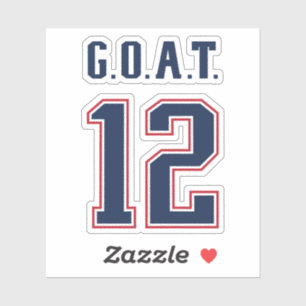 Sticker G.O.A.T. Numéro 12