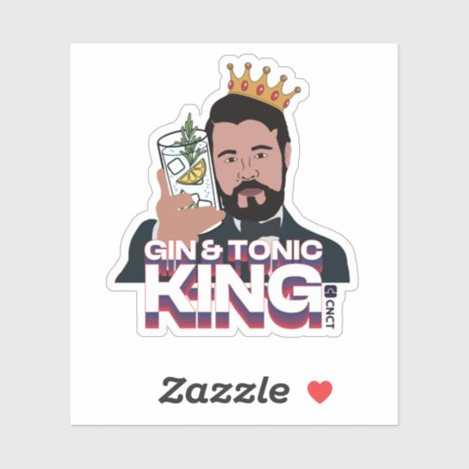 Sticker G&T King (Feuille)
