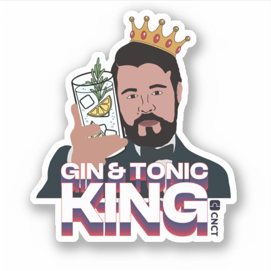 Sticker G&T King (Devant)